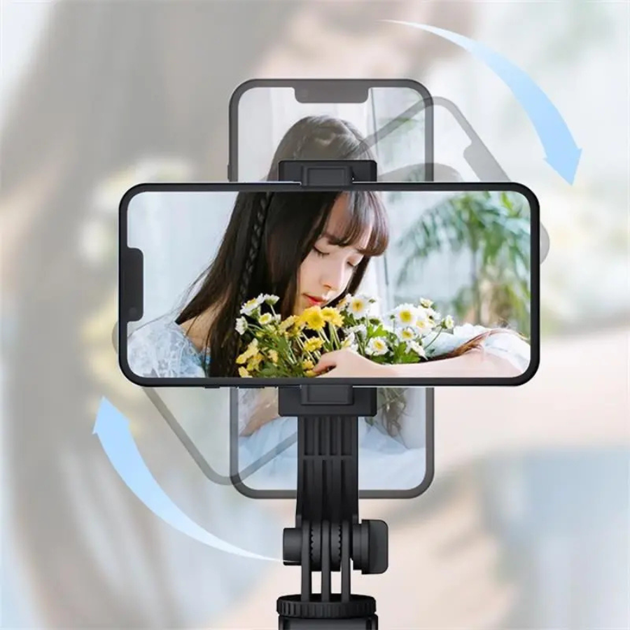6-in-1 Selfie Stick Tripod with Fill Lights & Wireless Remote